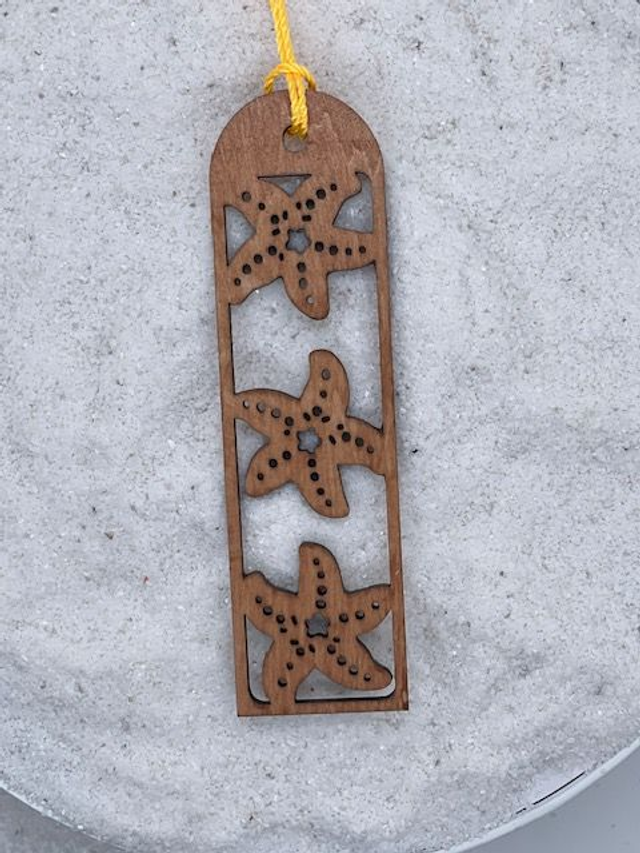 Marque page Grosses Etoiles de mer.