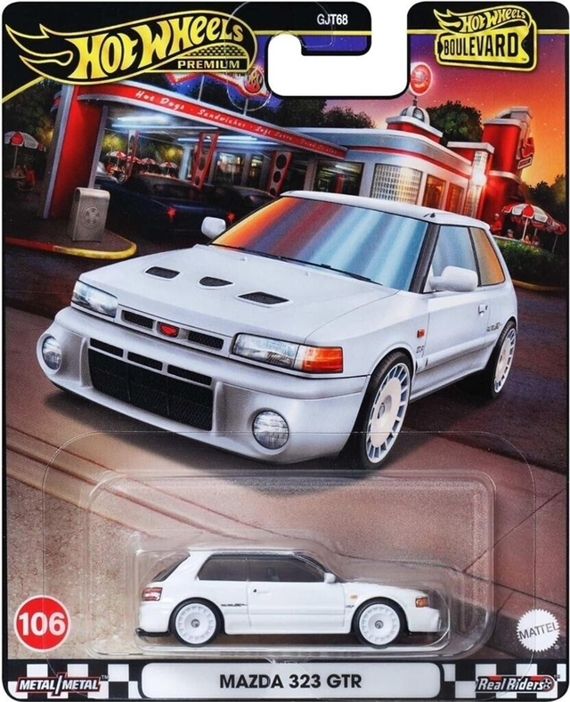 Hot Wheels Premium Boulevard - Mazda 323 GTR in Weiß