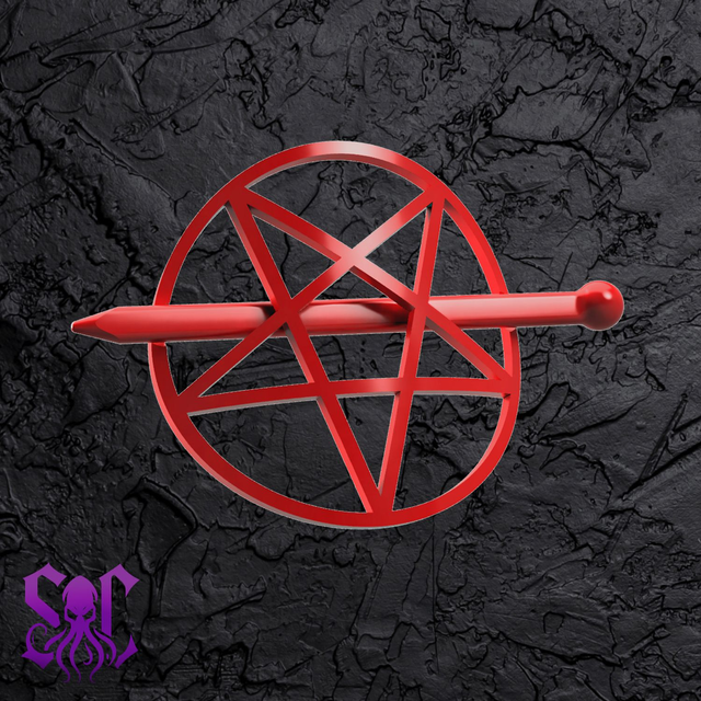 Pentagram hairpin