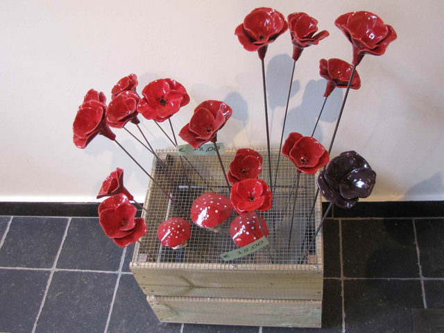 Klaprozen/ Poppy's (per stuk/ one piece)