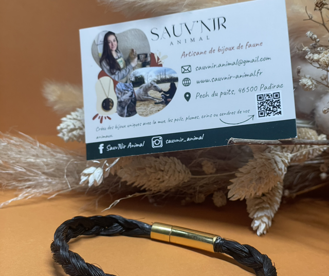 Bracelet en crins de cheval – Personnalisable