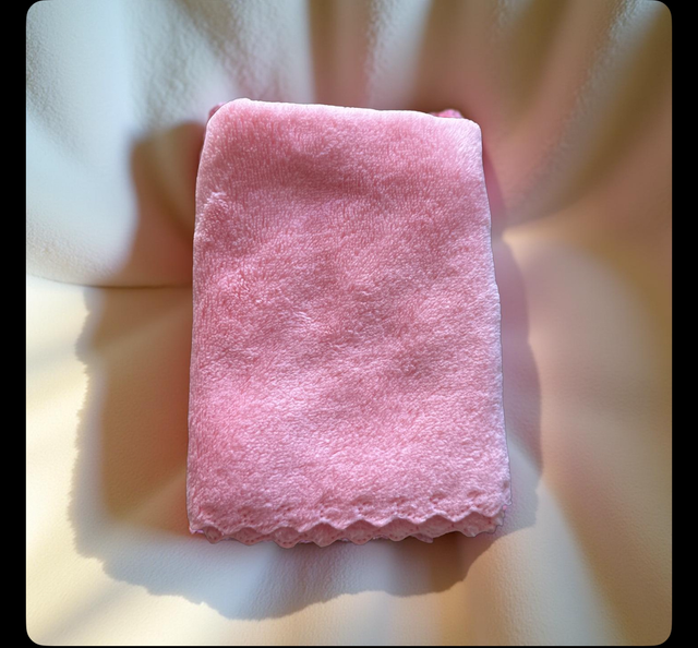 Serviette Visage Rose 