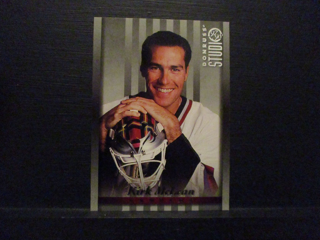Kirk McLean - NFL 1997 Donruss Studio Ice Hockey Original Trading Card #88