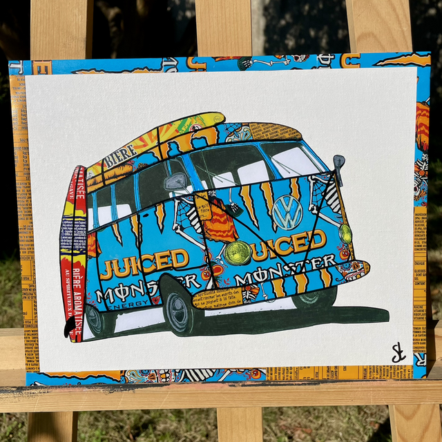 Tableau combi van vintage 