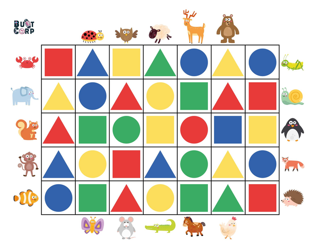 Tapis robotique 2,80mx2,20m avec 35 cases de 30cmx30cm - Bibi Formes