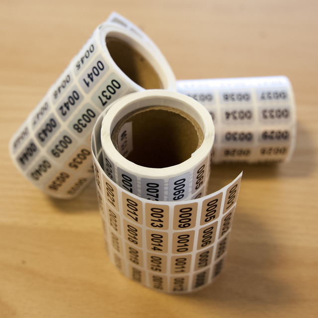 Nummerierungs Kleber