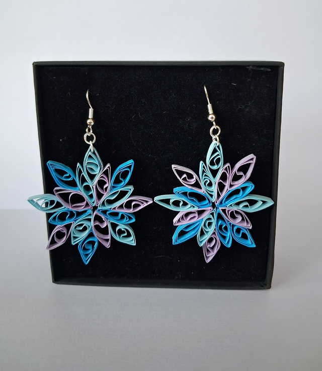 Quilled Snowflake Earrings