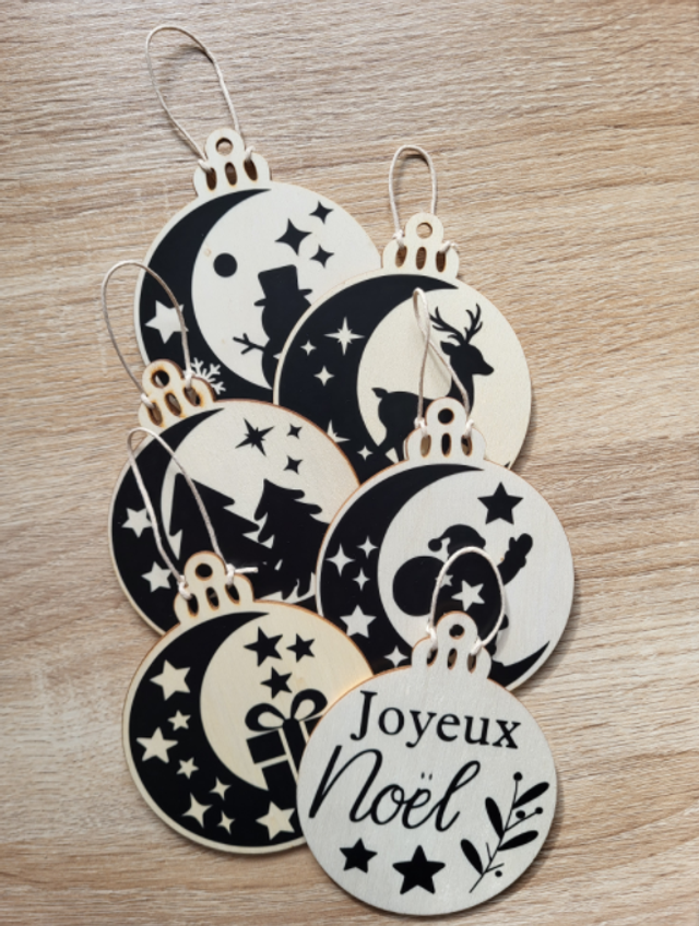 Noël - Décorations pour le sapin (lot de 6)