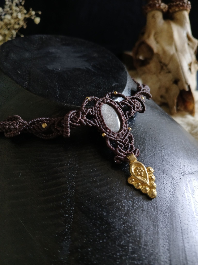 Racine d’Yggdrasil – Obsidienne argentée