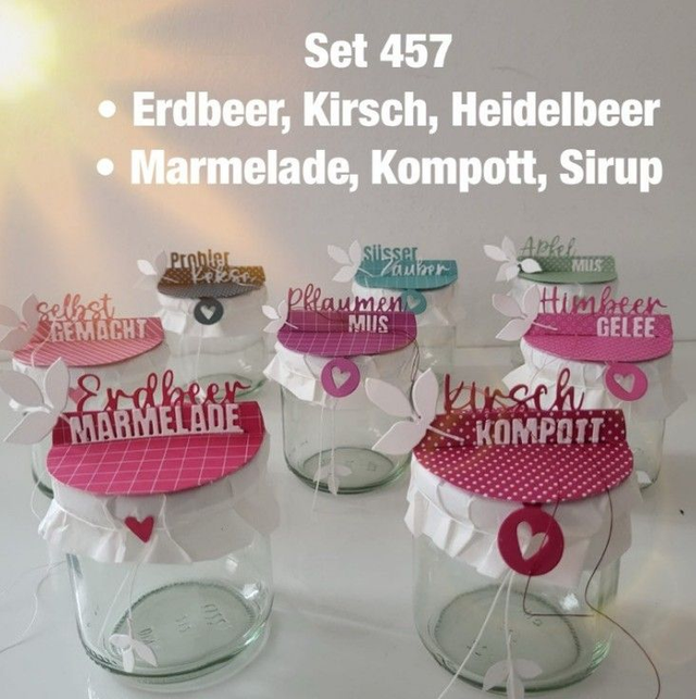 Zusatzset Schriftstanzen ( Nr.457) / Obst / Marmelade & Co Hersteller: Farbton-Design GmbH