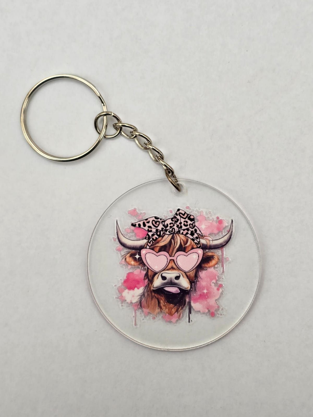 SASSIER COW KEYRING- ADROIT CREATIONS