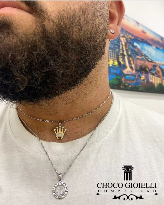 Bussola/Corona Rolex - Argento 925