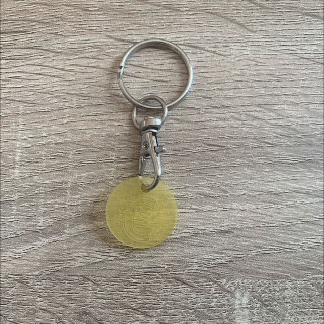 Porte-clés jeton de caddi