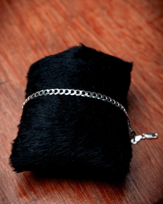 Pulseira prata grumet