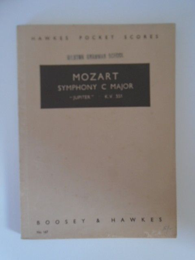 Mozart: Symphony In C Major: K551: Music Score hawkes pocket scores jupiter