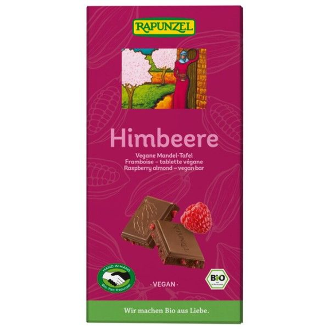 Rapunzel Himbeere vegane Mandel-Tafel 100g