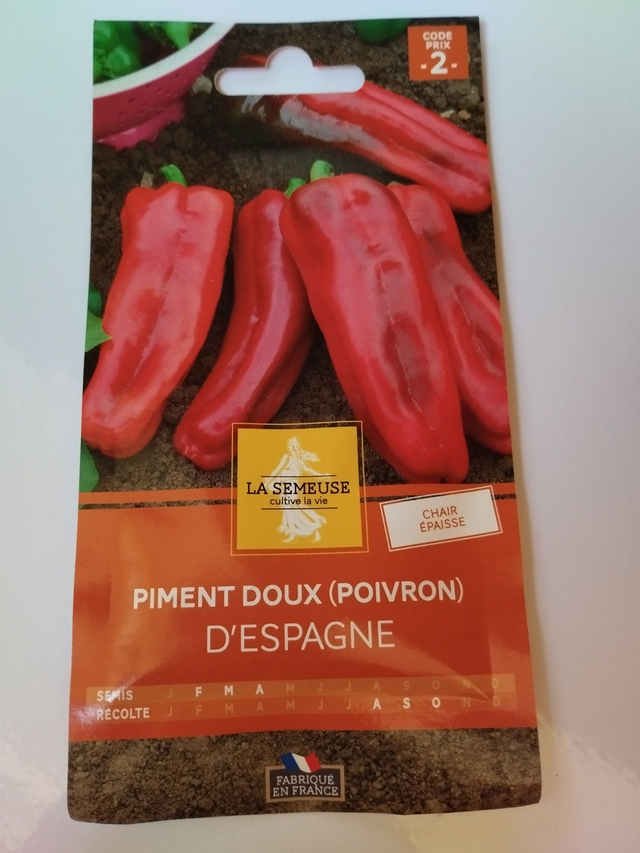Piment Doux (poivron) d&#039;Espagne