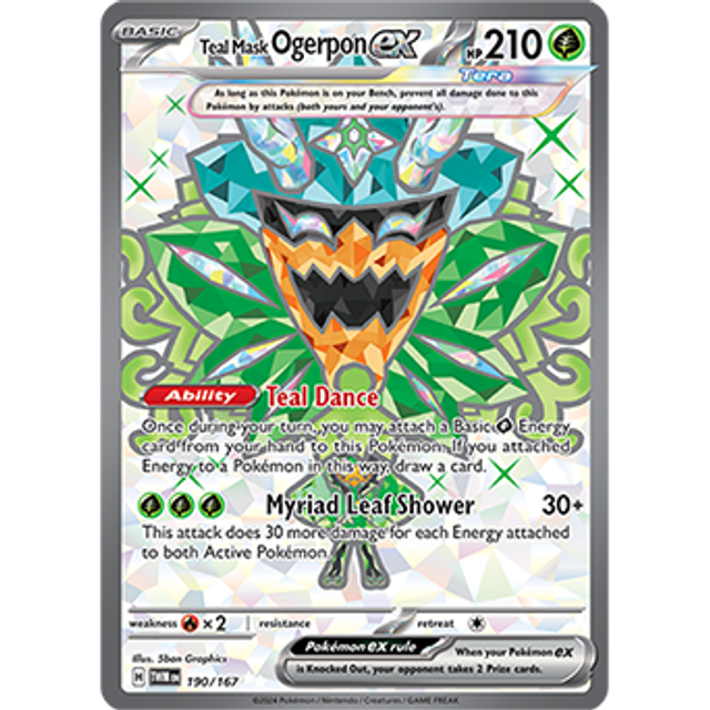 Twilight Masquerade: Teal Mask Ogerpon ex 190/167