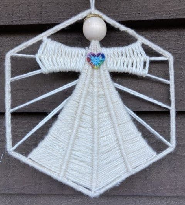 Dorset Button Kit - Hexagon Angel Wall Hanging