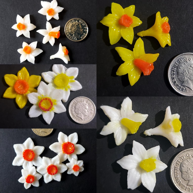 Fused Embellishments - Daffodils
