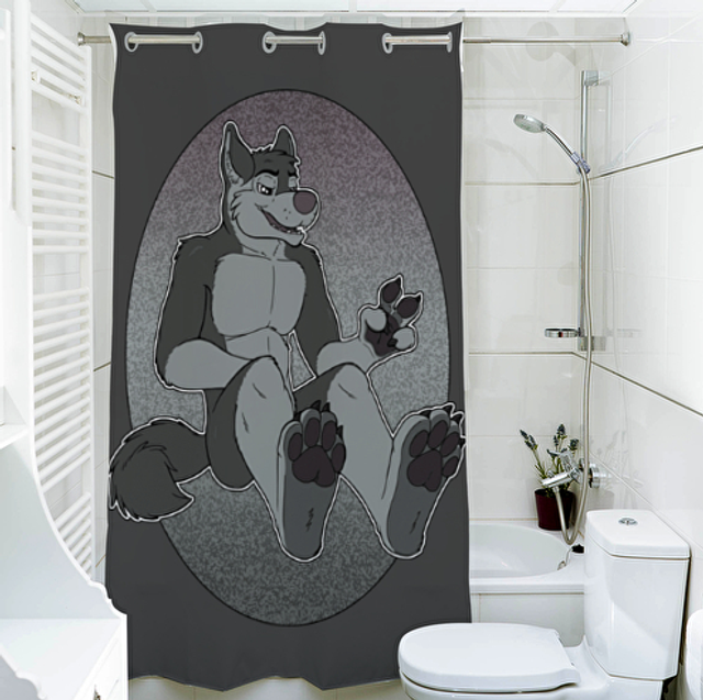 Wolf Duschvorhang 140cm x 200cm