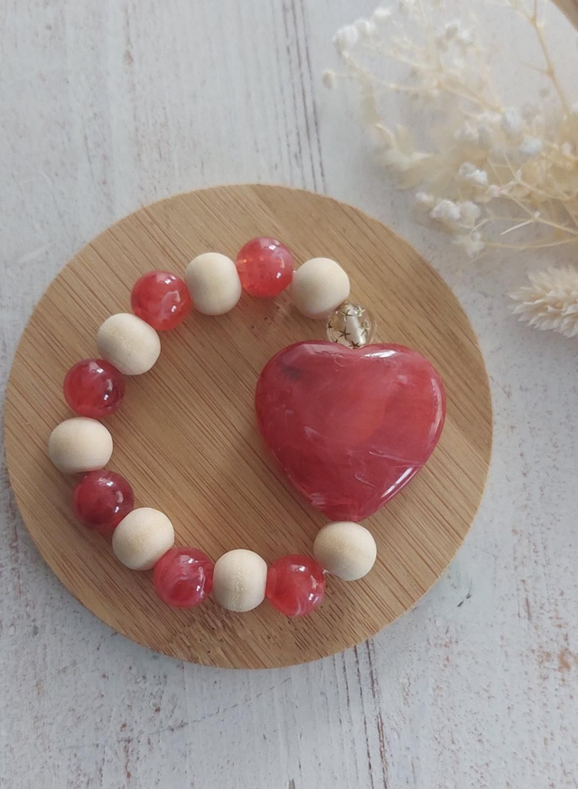 Bracelet Ernest Rouge rose