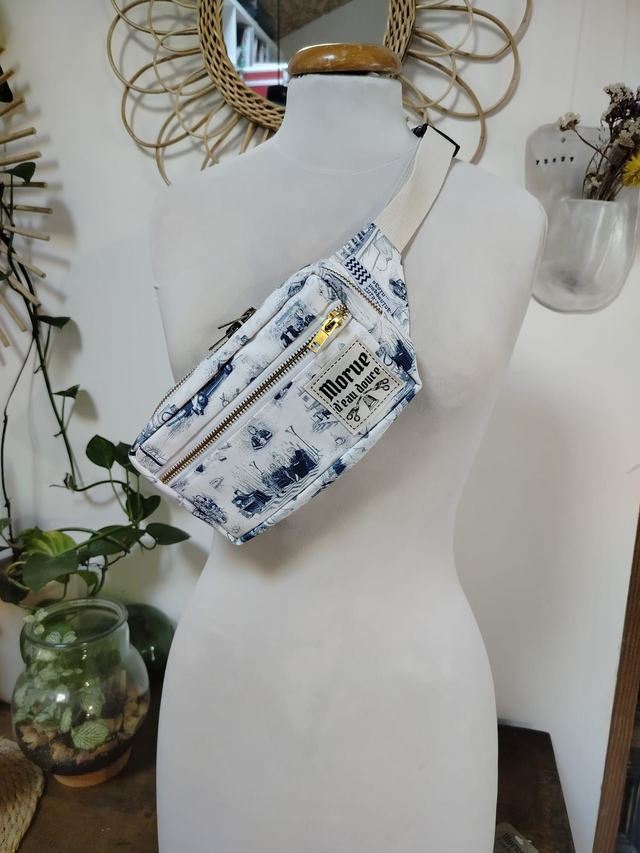 sac banane pockette Paysage Vintage Bleu Twin Peaks