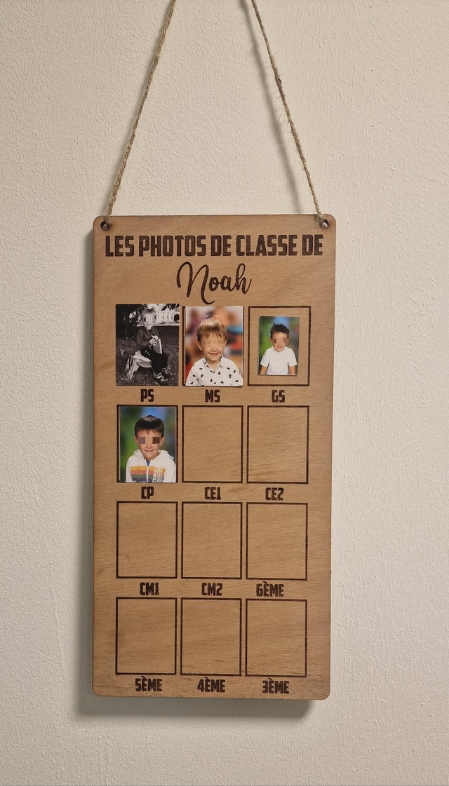 Cadre Souvenir évolution de la Maternelle au Collège