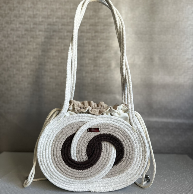 Sac infini Signature - écru/beige/marron