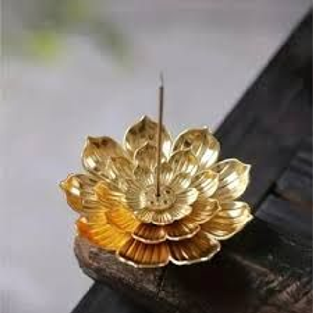 SUPPORT BATON ENCENS FORME LOTUS