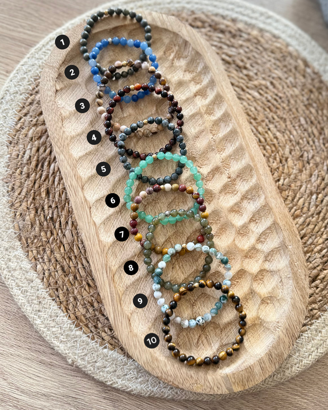 Bracelets en Perles 6mm - Pierres Naturelles Au Choix (4)