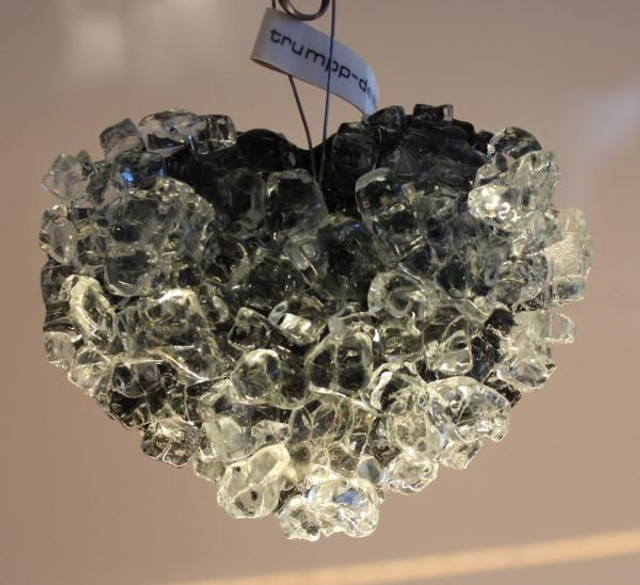 o7 Kristall-Herz in nachtblau 3 x 6,5 x 8cm /169g