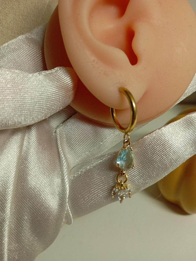 Boucles d'oreilles Sara (topaze)