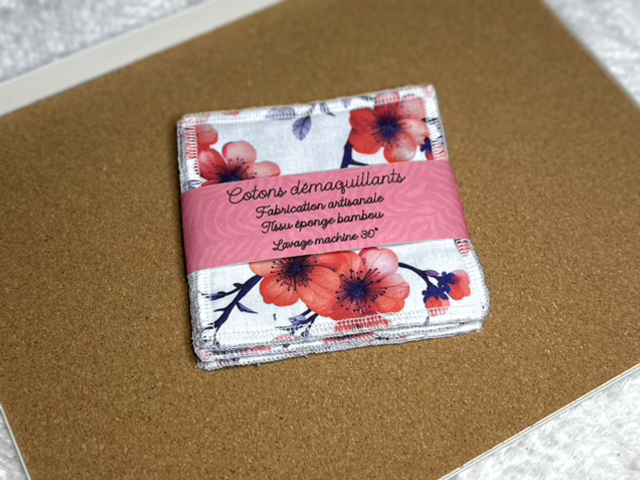 Carrés démaquillants CERISIER