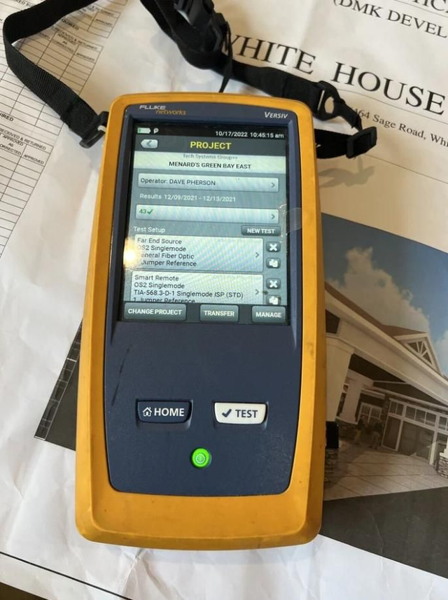 Fluke Networks DSX-8000 Versiv2 DSX Cable Analyzer Cat6a Cat8 Versiv wfiber mod