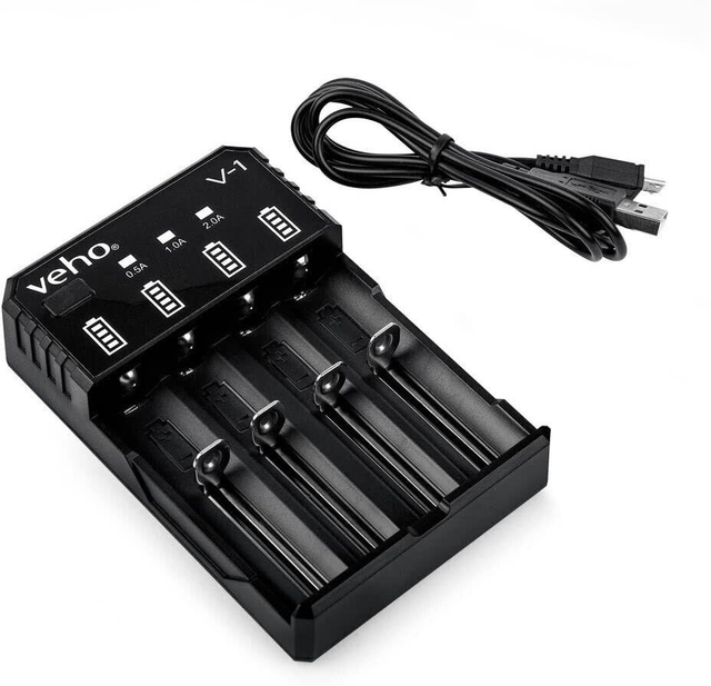 V-1 USB Battery Charger | X4 Channels | Over-Charging Protection | A