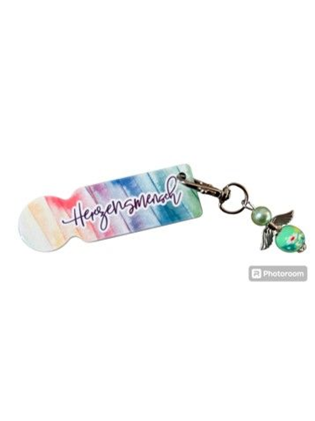 Einkaufswagenlöser mit Anhänger (Herzensmensch)