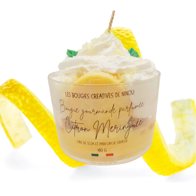 Bougie Gourmande Citron Meringuée