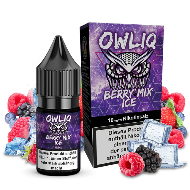 OWLIQ Berry Mix Ice Nikotinsalz Liquid 10 ml