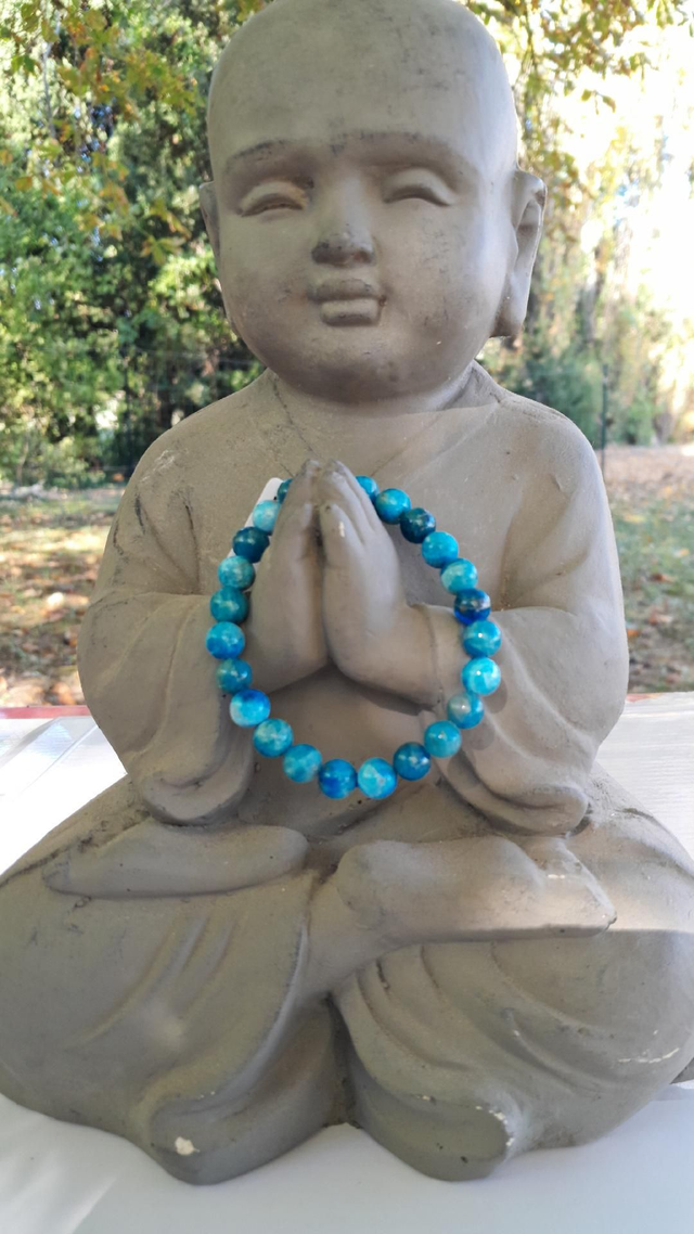 Bracelet Apatite bleu