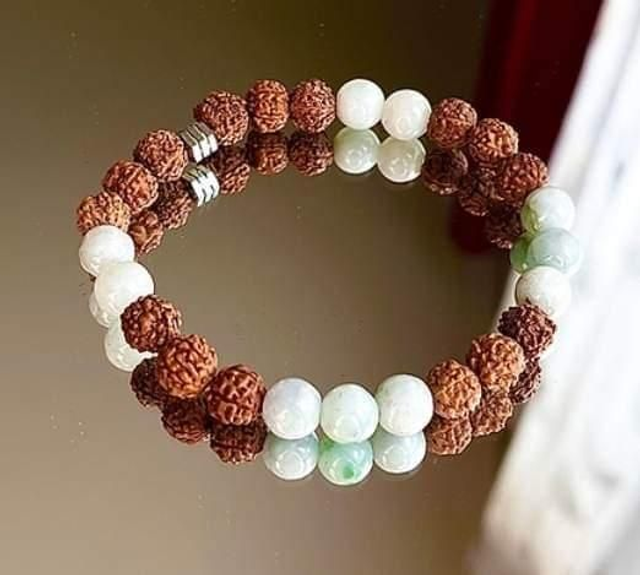 Bracelet Émeraude Rhudraksha