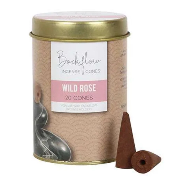 Incense Cones Tin Wild Rose