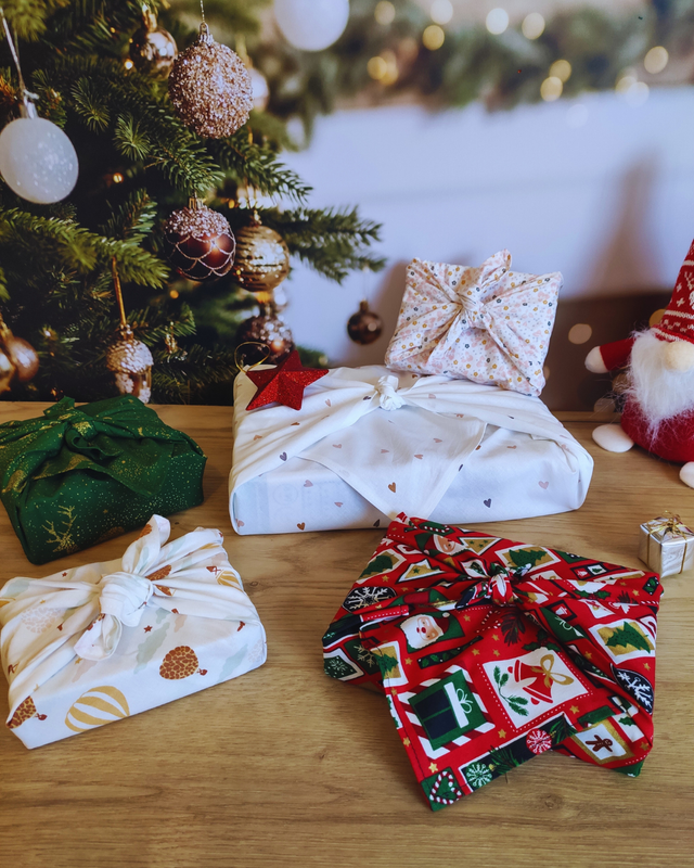 Furoshiki - emballage cadeau réutilisable