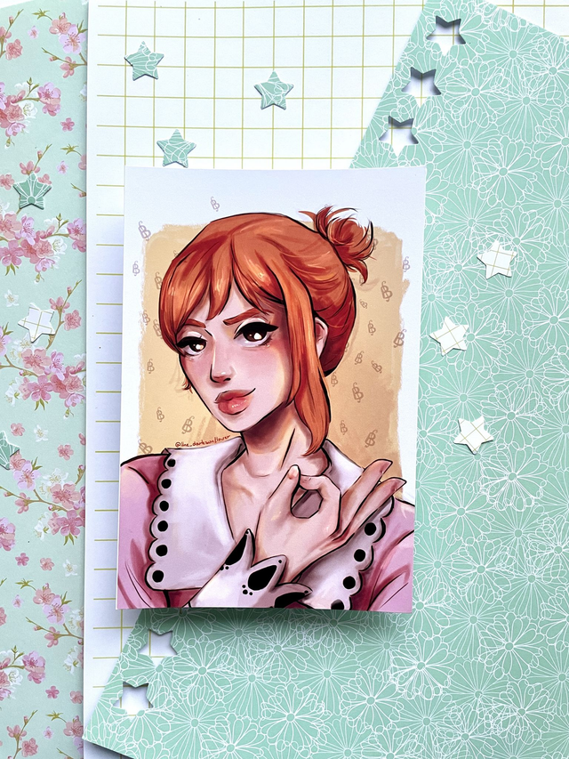Nami One Piece Postcard