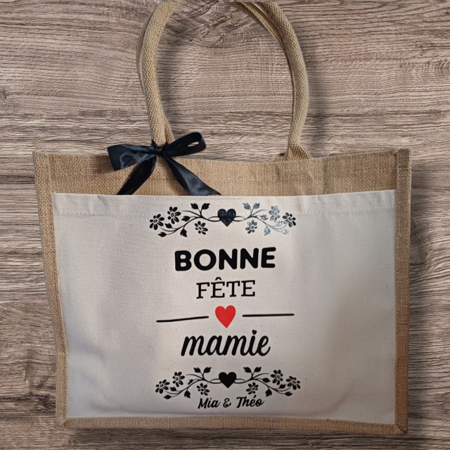 Grand Sac toile de jute 
