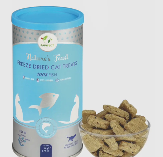Pawfect Foods | Natures Munch Freeze Dried Cat Treats : Fish