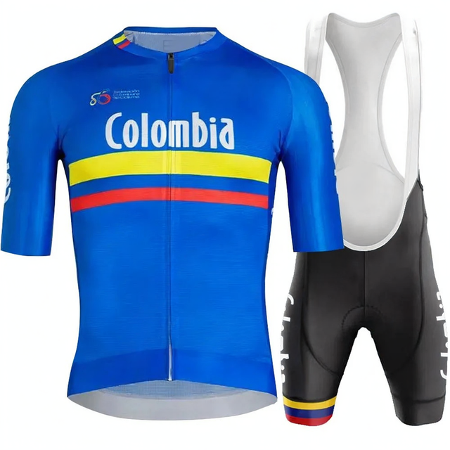 Colombia Cycling Kit Jersey | Colombian Bike Team Shirt | Summer Short Sleeve PRO FIT