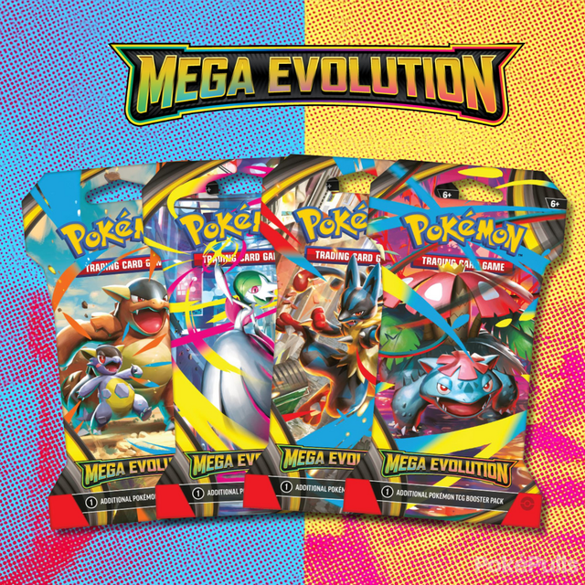 Pokémon TCG: Mega Evolution - Sleeved Booster (julkaisu 26.9.2025)
