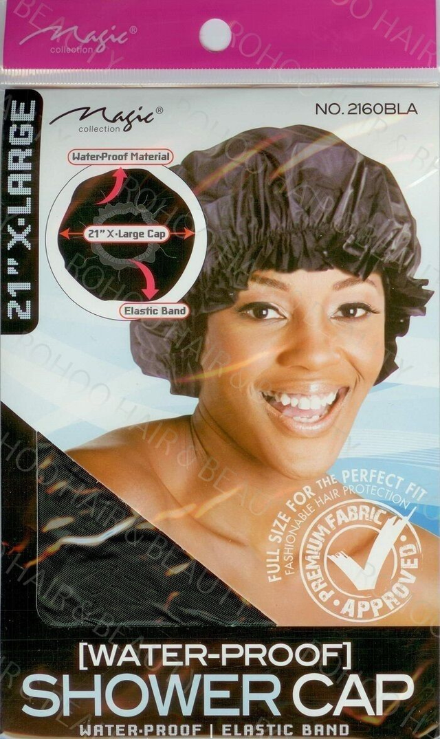 MAGIC Shower Cap BLACK X - Large Size 