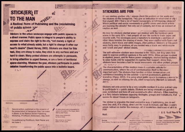 STICK(ER) IT TO THE MAN.